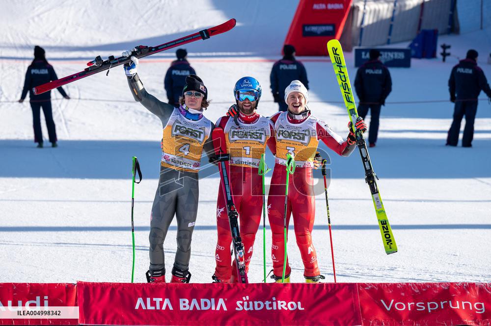 2026 Audi FIS Ski World Cup - Men's Giant Slalom - Podium