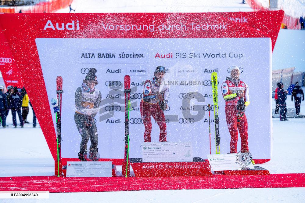 2026 Audi FIS Ski World Cup - Men's Giant Slalom - Podium