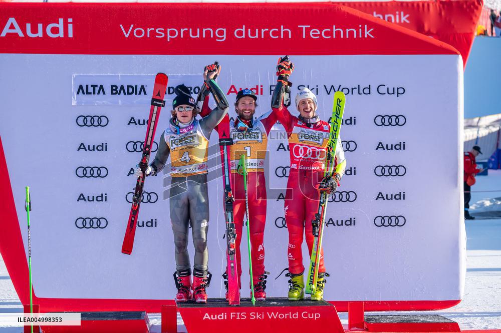 2026 Audi FIS Ski World Cup - Men's Giant Slalom - Podium