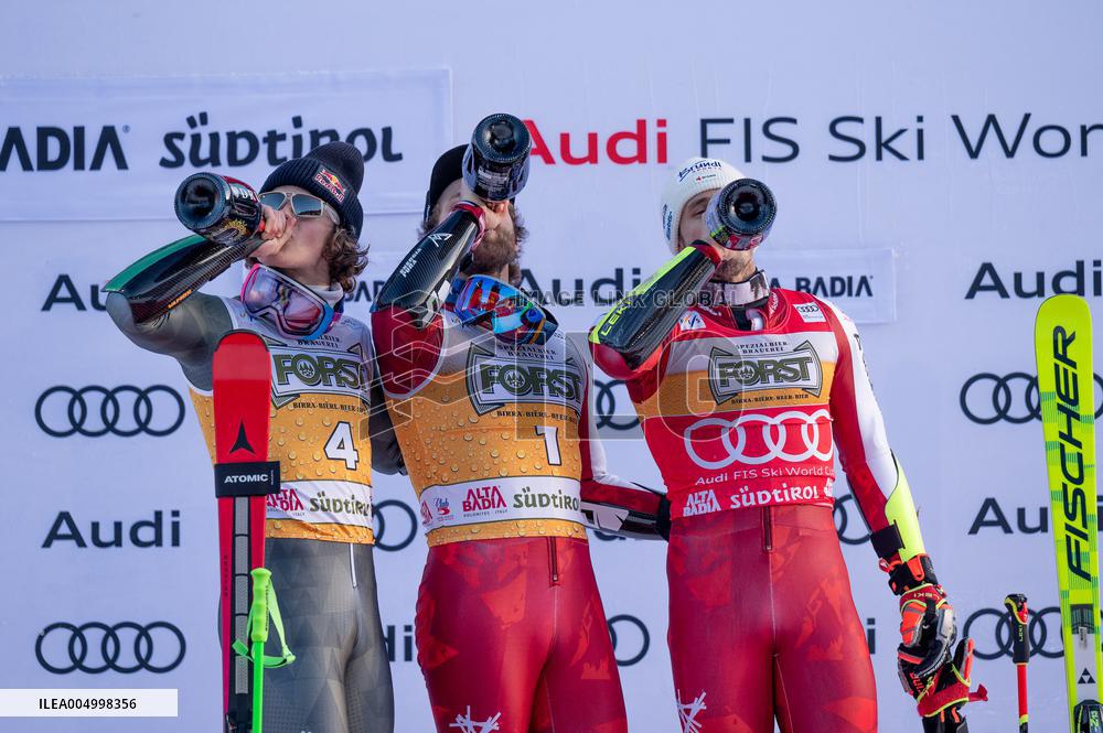 2026 Audi FIS Ski World Cup - Men's Giant Slalom - Podium