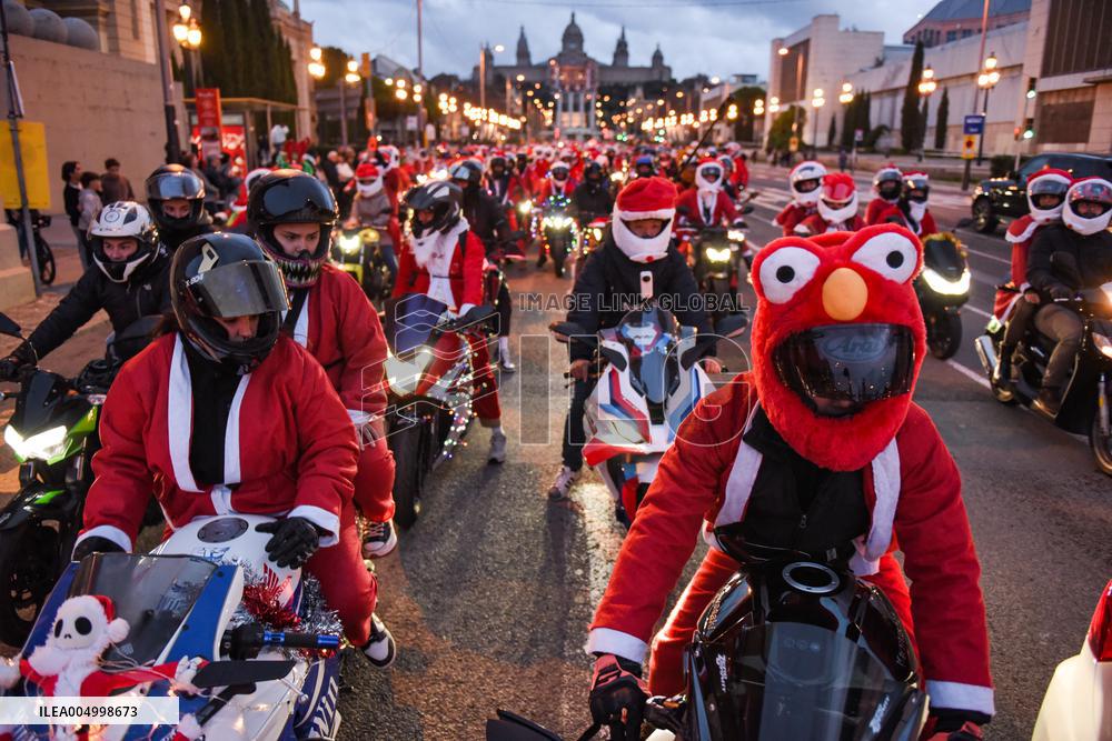 Biker Papanoelada in Barcelona - Spain