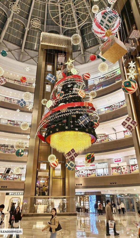 Giant Floating Christmas Tree