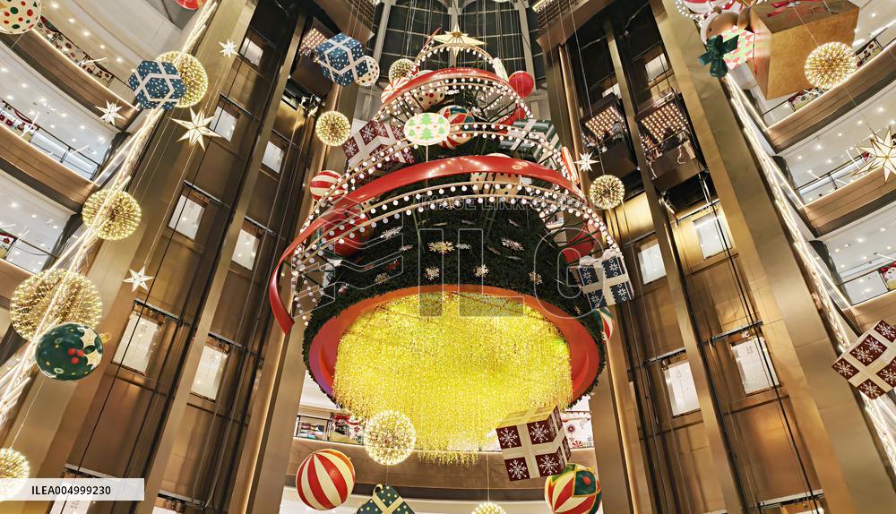 Giant Floating Christmas Tree