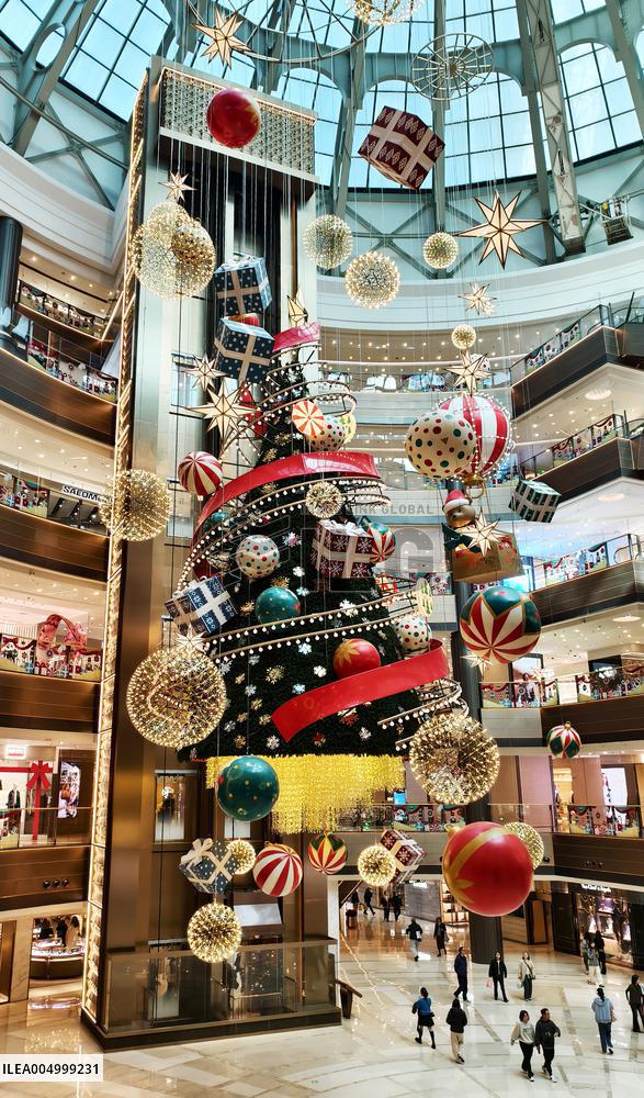 Giant Floating Christmas Tree