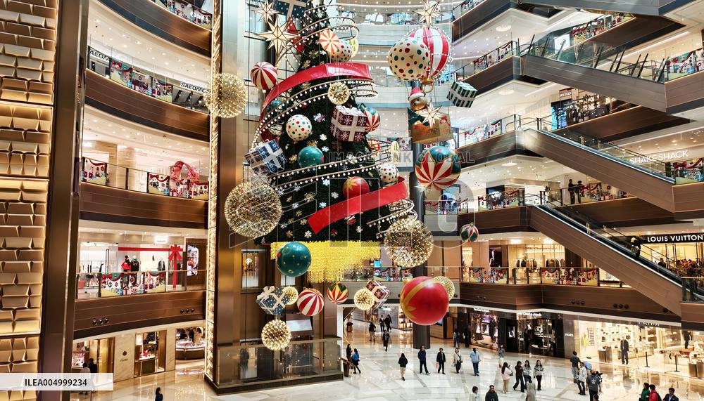 Giant Floating Christmas Tree