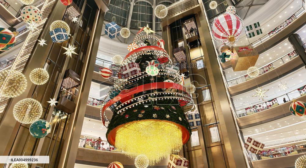 Giant Floating Christmas Tree