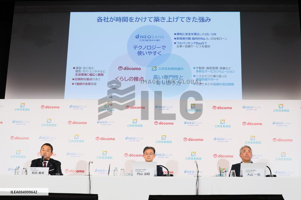 New Company: Docomo SMTB Net Bank Joint Press Conference by Three Companies