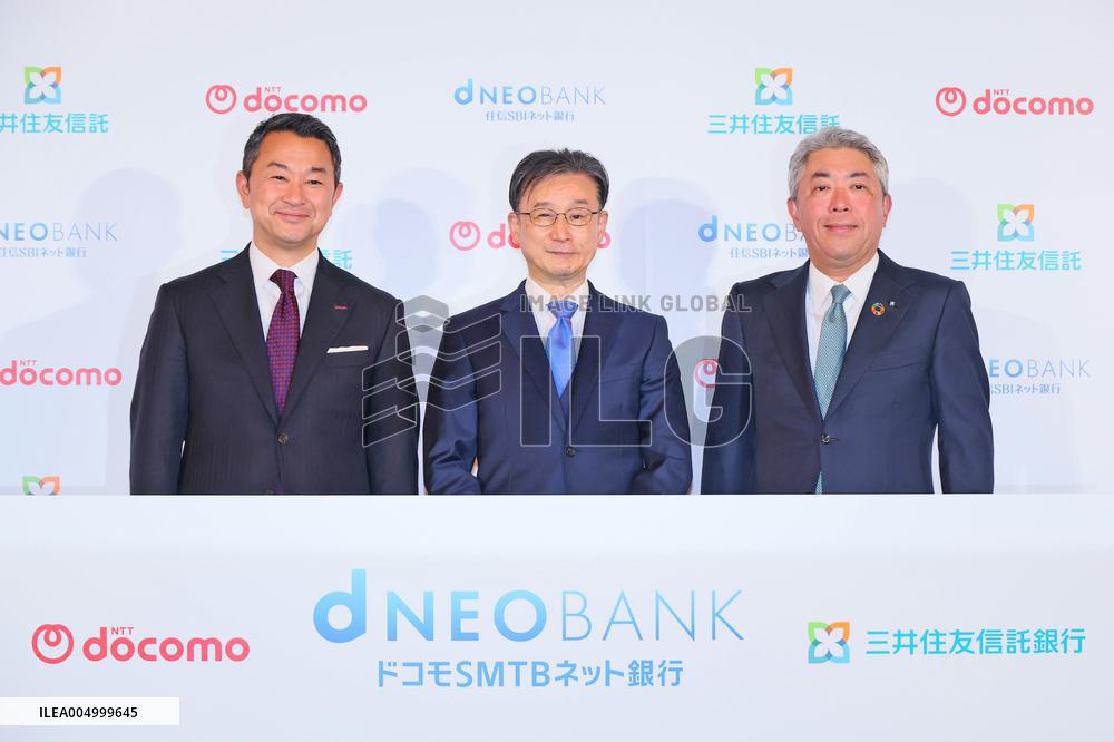 New Company: Docomo SMTB Net Bank Joint Press Conference by Three Companies