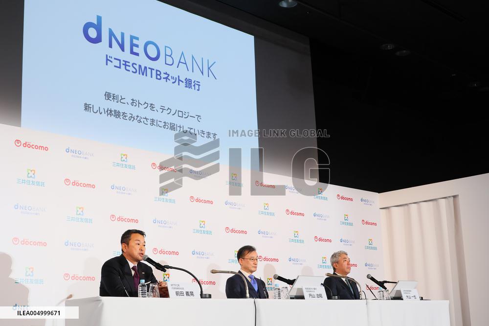 New Company: Docomo SMTB Net Bank Joint Press Conference by Three Companies