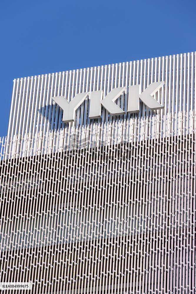 YKK sign and logo