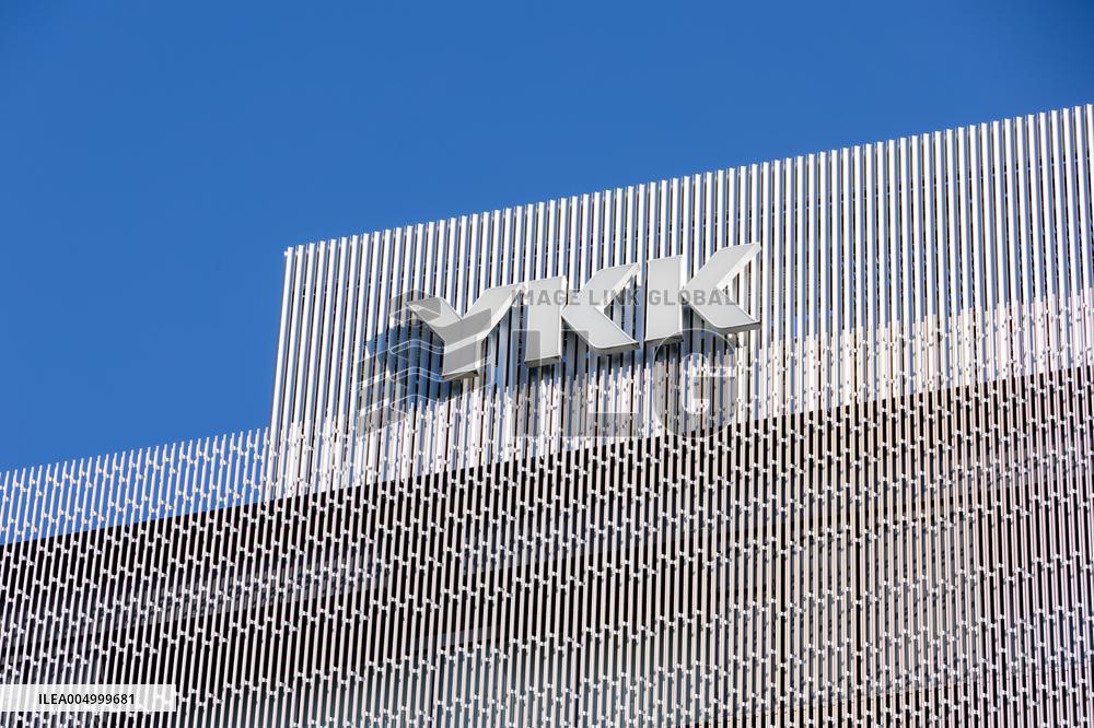 YKK sign and logo