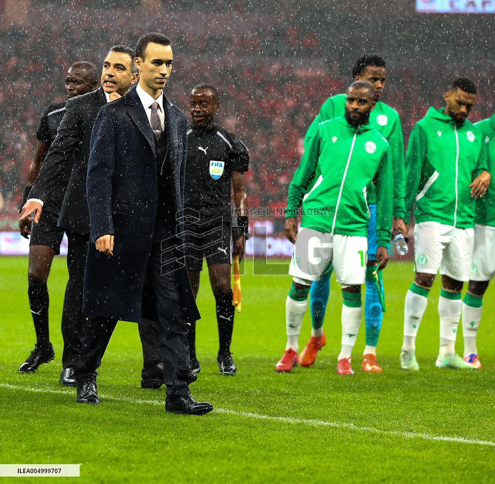 The Crown Prince of Morocco at CAN 2025 - Morocco v Comoros