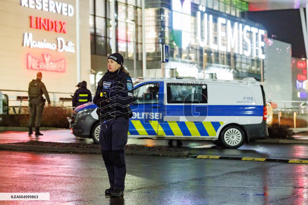 Explosion in the Ãlemiste shopping center