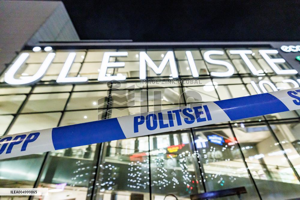 Explosion in the Ãlemiste shopping center