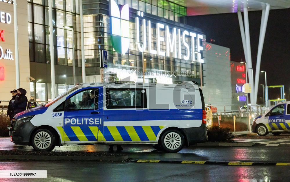 Explosion in the Ãlemiste shopping center