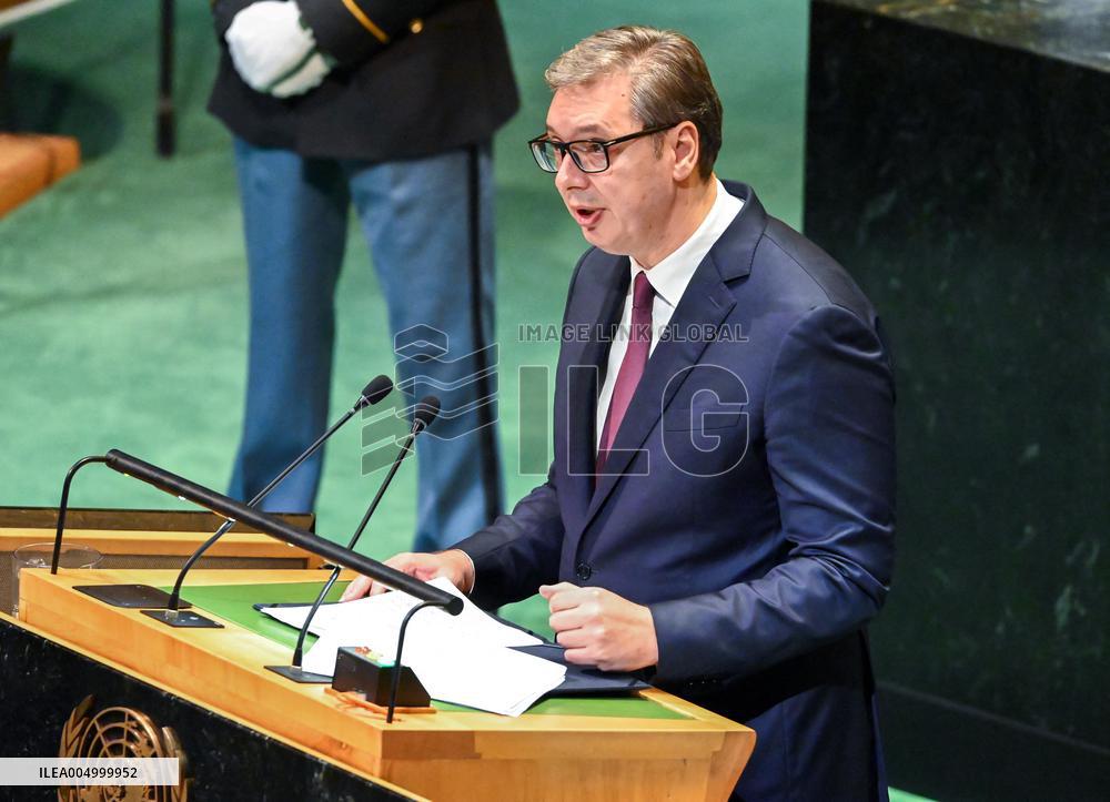 President Aleksandar Vučić of Serbia Addresses the United Nations General Assembly