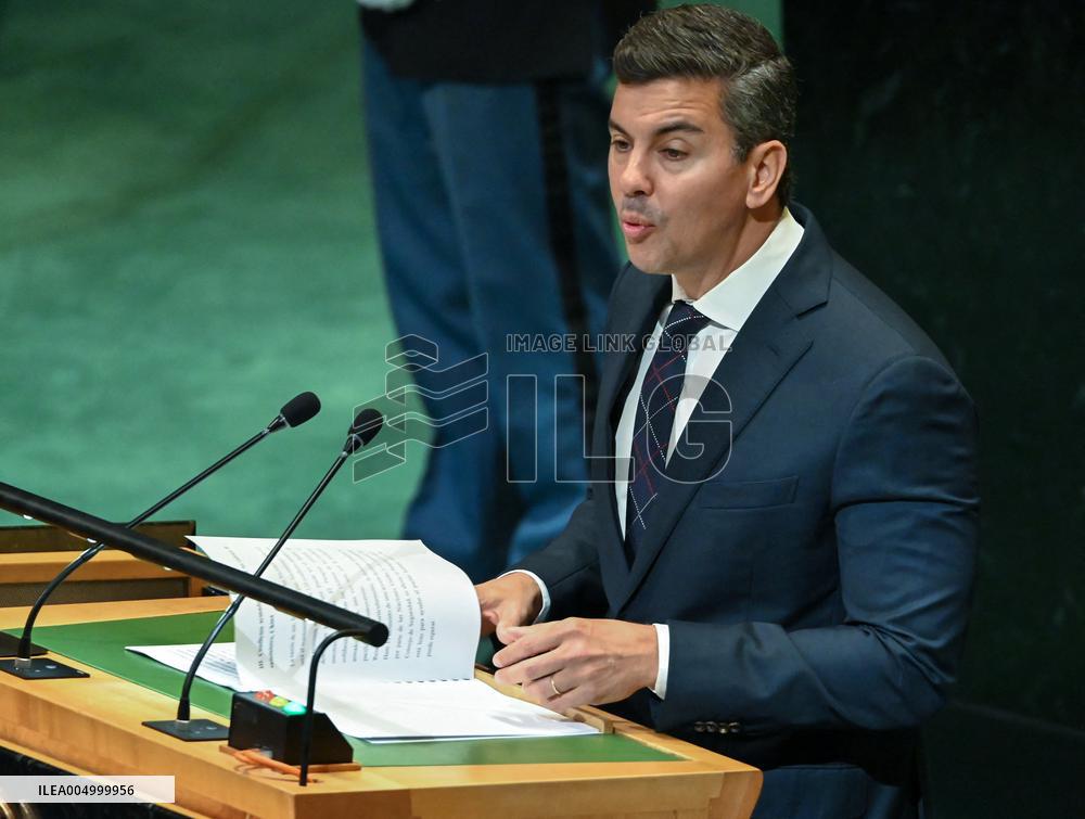 President Santiago Peña Palacios of Kenya Addresses the United Nations General Assembly