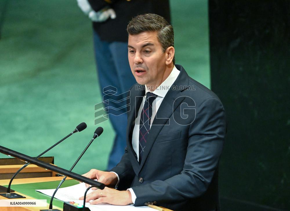 President Santiago Peña Palacios of Kenya Addresses the United Nations General Assembly