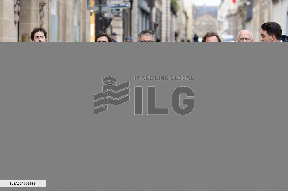 PS members meet with Prime Minister - Paris