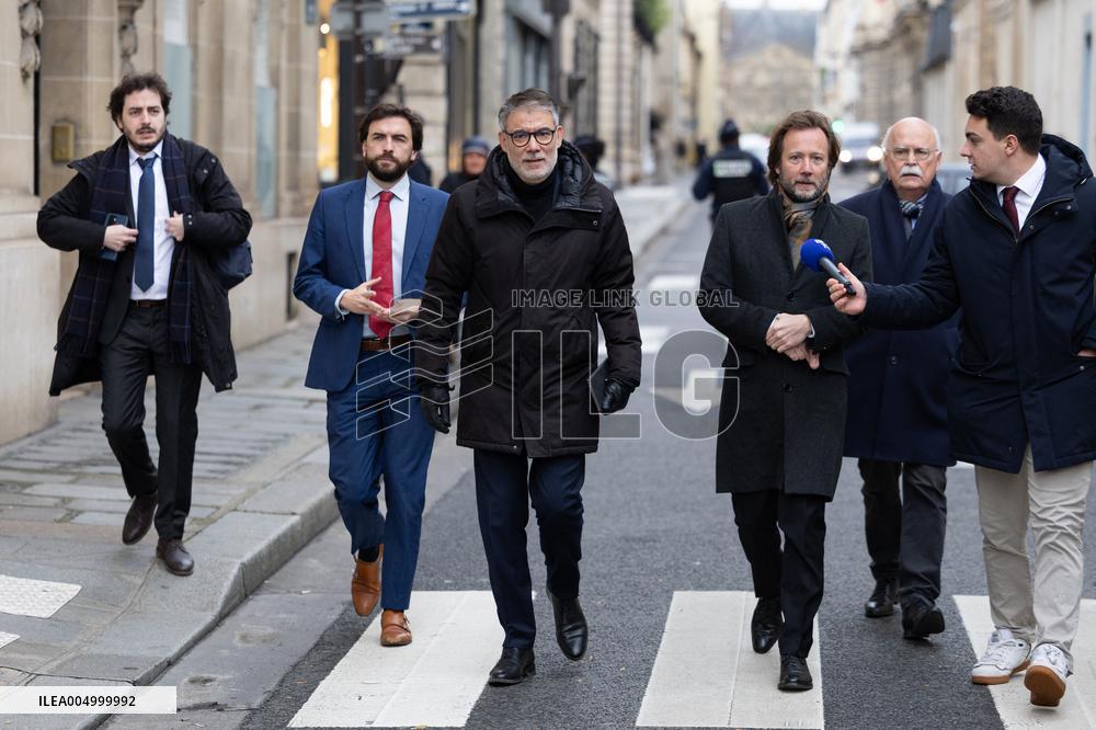 PS members meet with Prime Minister - Paris