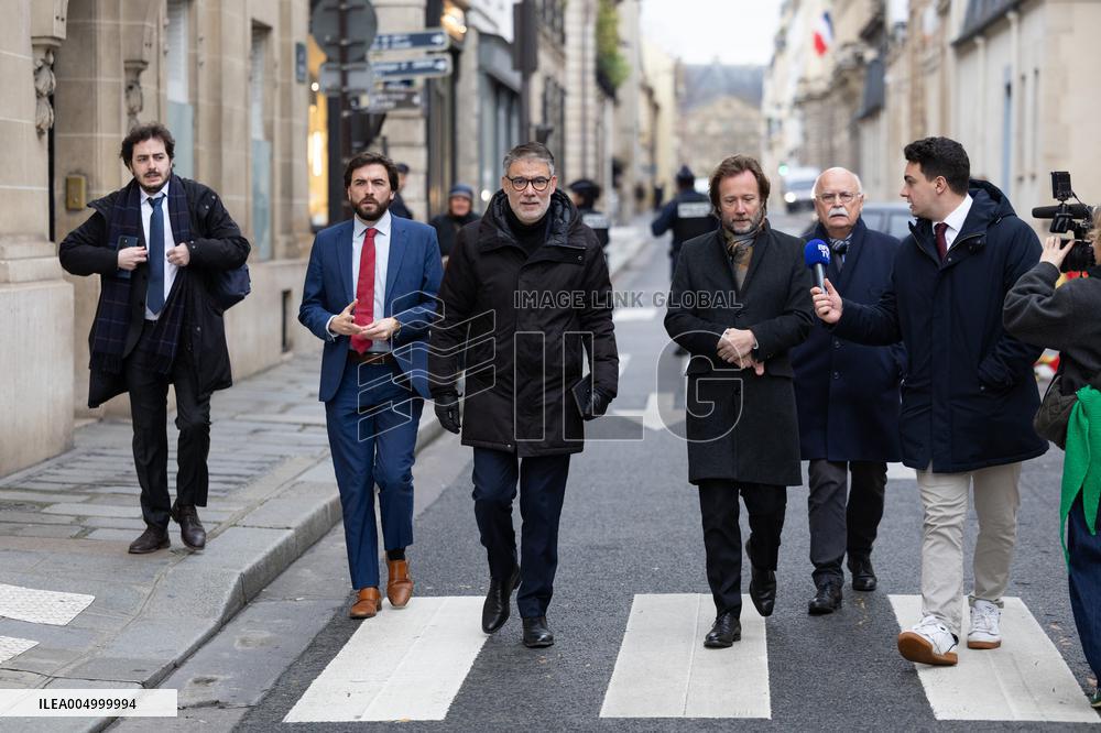 PS members meet with Prime Minister - Paris