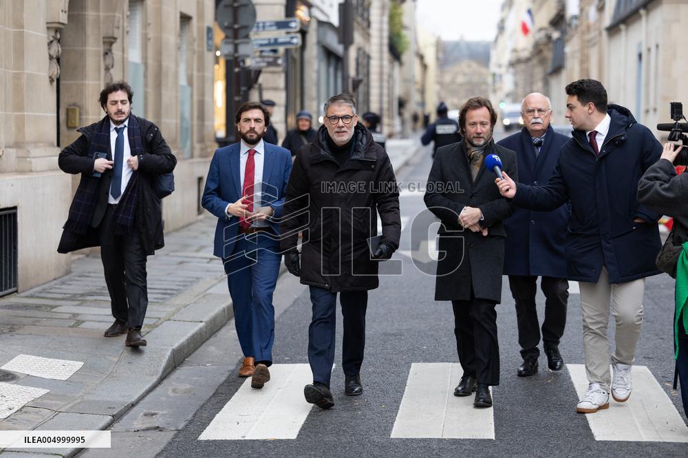 PS members meet with Prime Minister - Paris