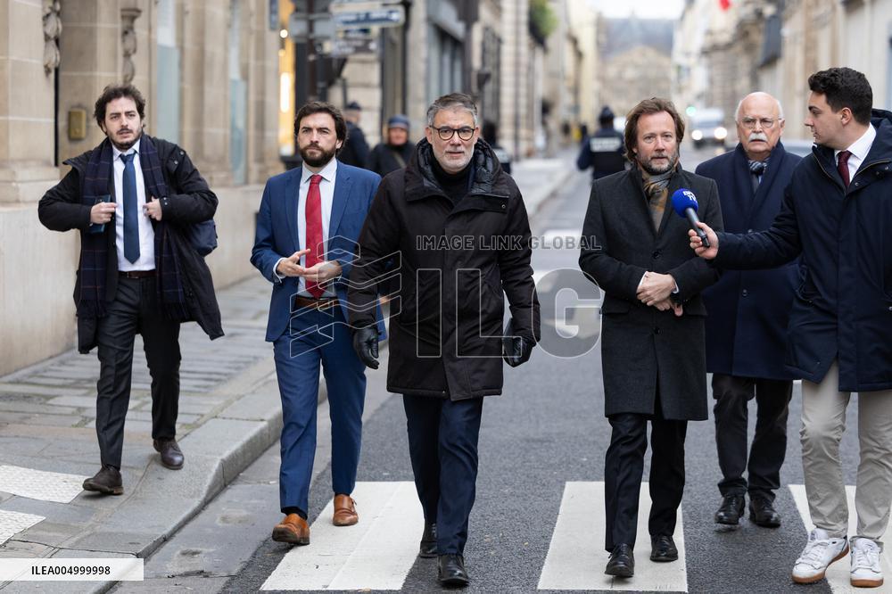 PS members meet with Prime Minister - Paris