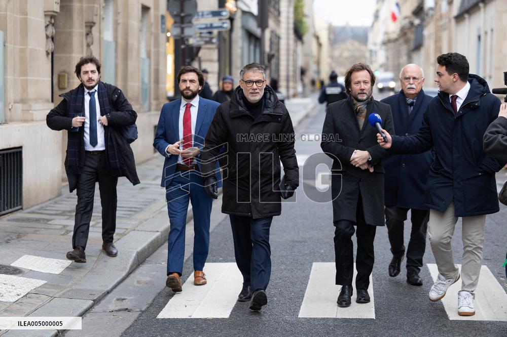 PS members meet with Prime Minister - Paris