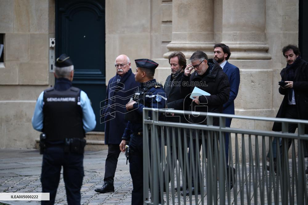 PS members meet with Prime Minister - Paris