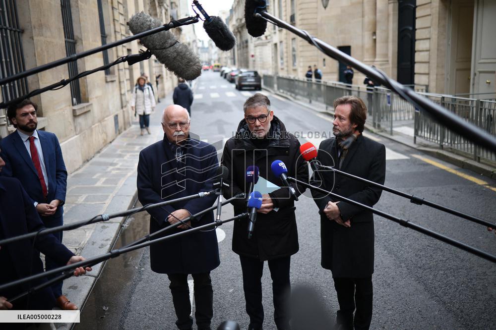 PS members meet with Prime Minister - Paris