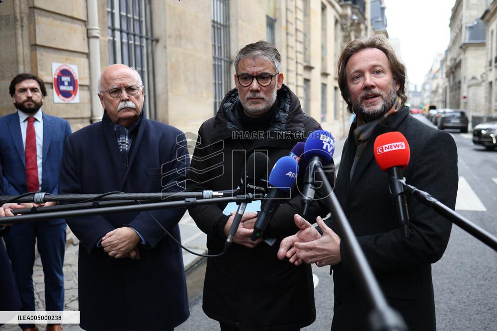 PS members meet with Prime Minister - Paris