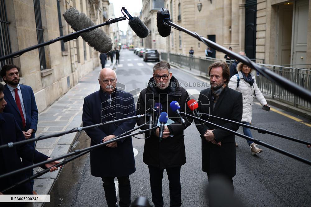 PS members meet with Prime Minister - Paris