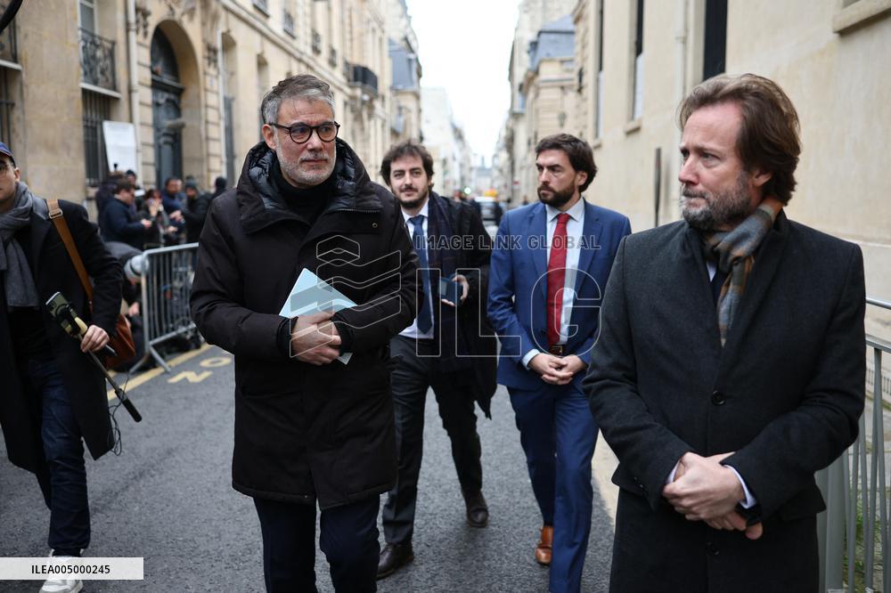 PS members meet with Prime Minister - Paris