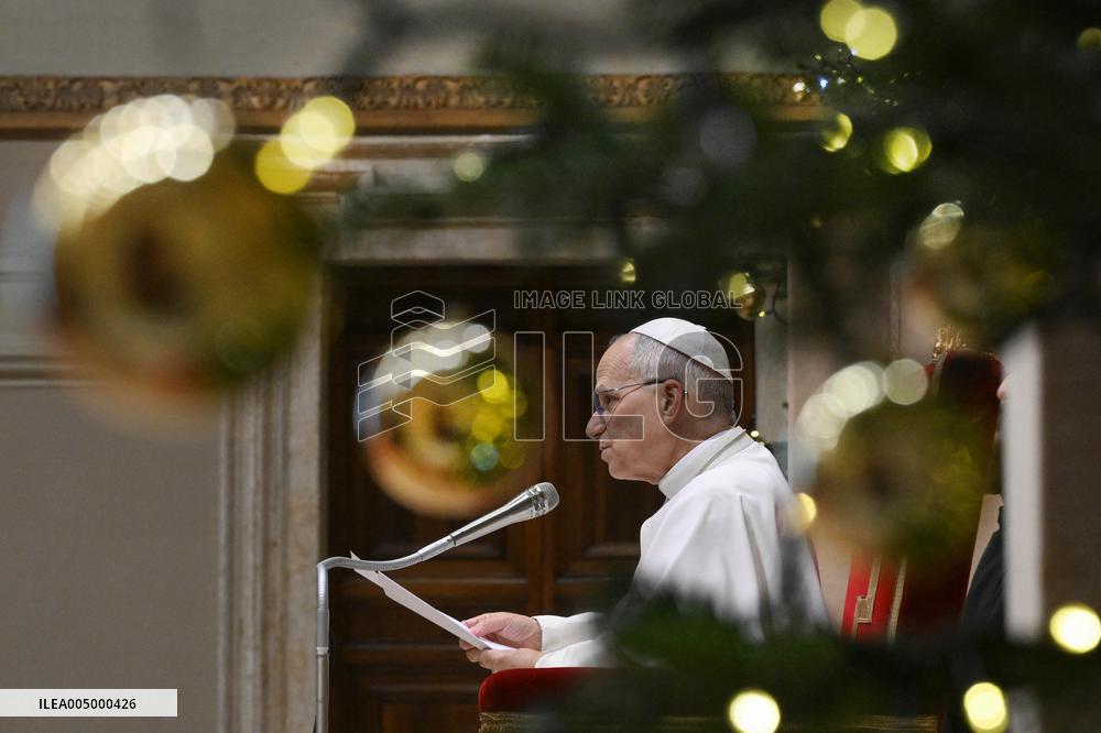 Pope Leo XIV Meets Roman Curia For The Christmas Greetings - Vatican