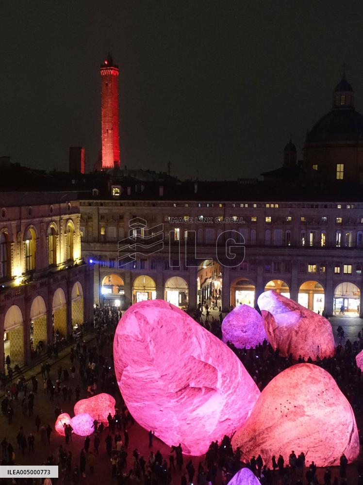 Christmas installations in Bologna - Italy