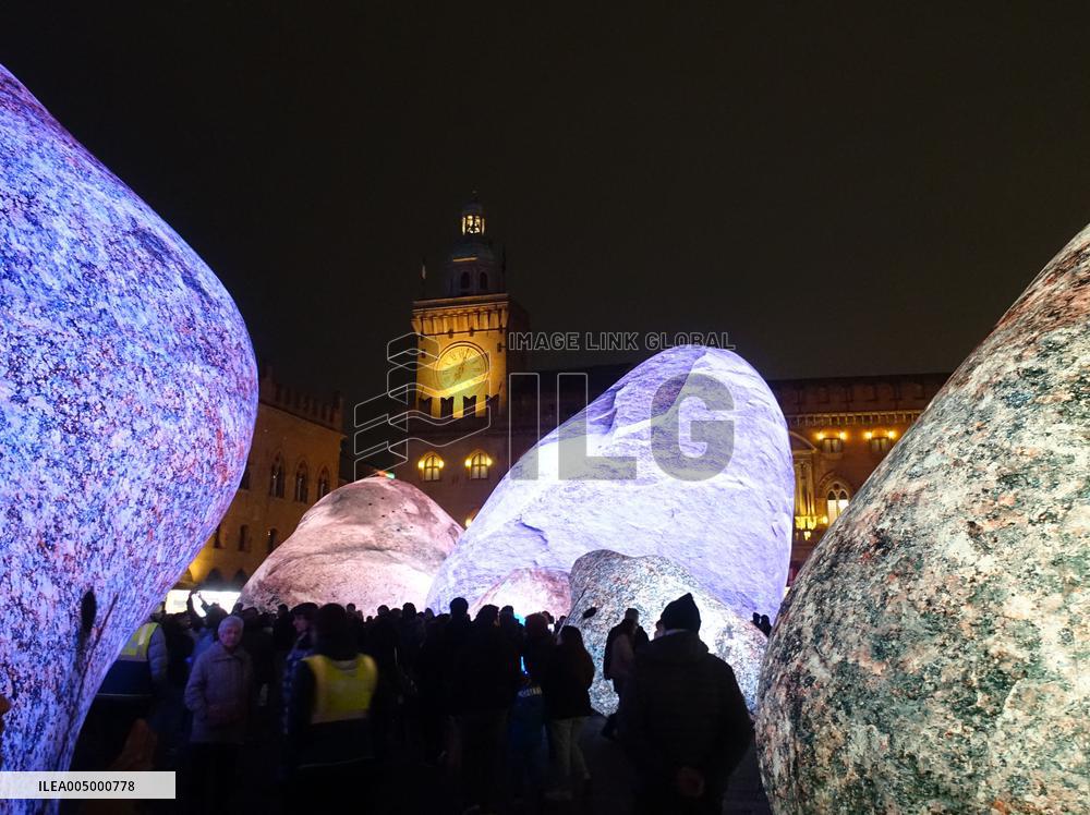 Christmas installations in Bologna - Italy