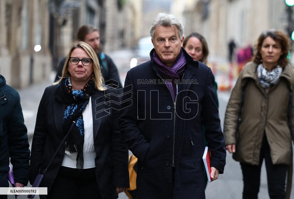 French Communist Party Members Meet With Prime Minister - Paris