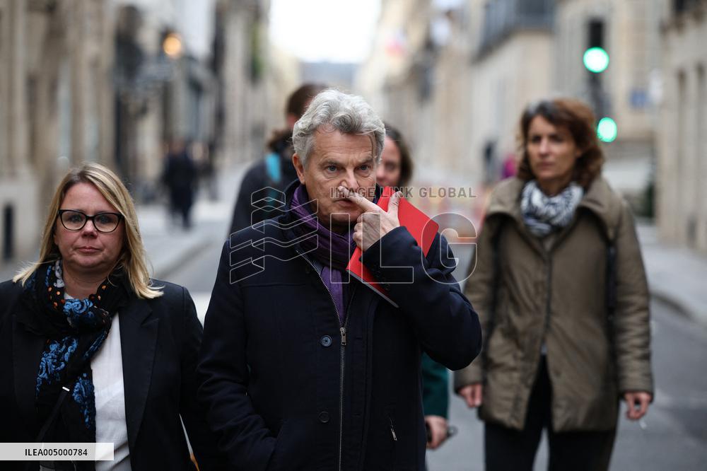 French Communist Party Members Meet With Prime Minister - Paris