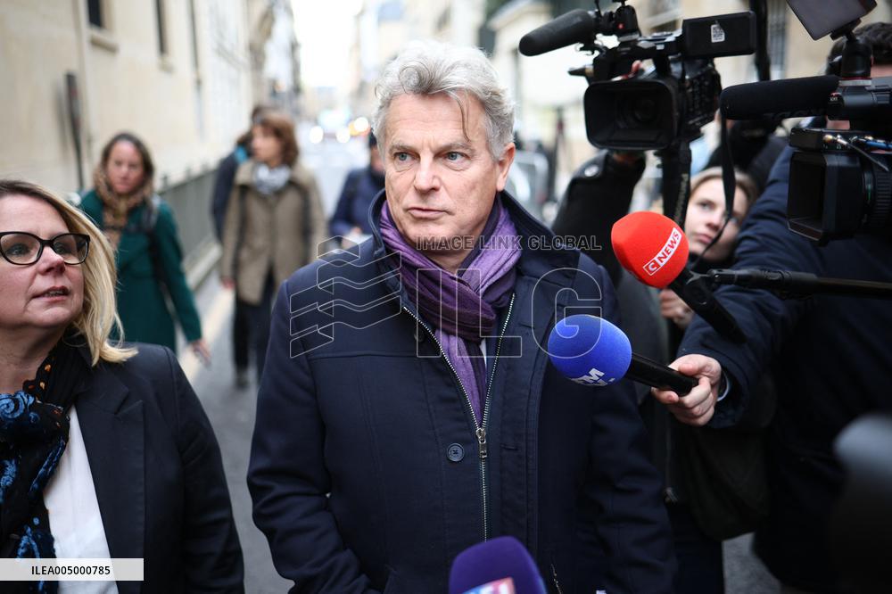 French Communist Party Members Meet With Prime Minister - Paris