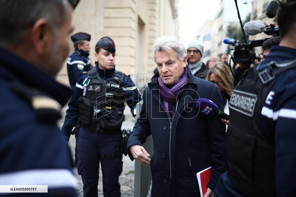 French Communist Party Members Meet With Prime Minister - Paris