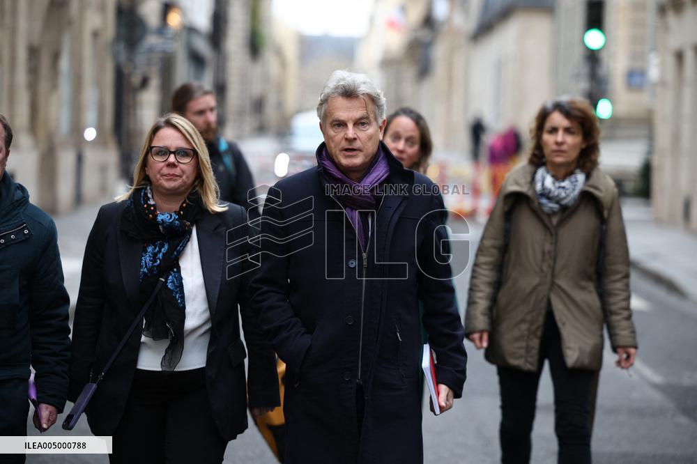 French Communist Party Members Meet With Prime Minister - Paris