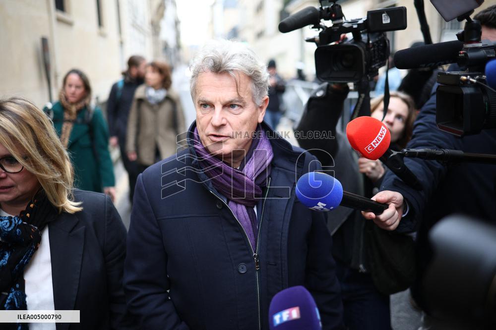 French Communist Party Members Meet With Prime Minister - Paris