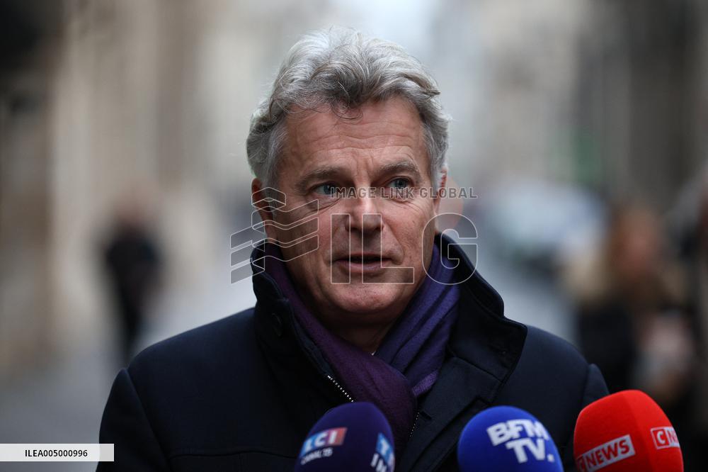 French Communist Party Members Meet With Prime Minister - Paris