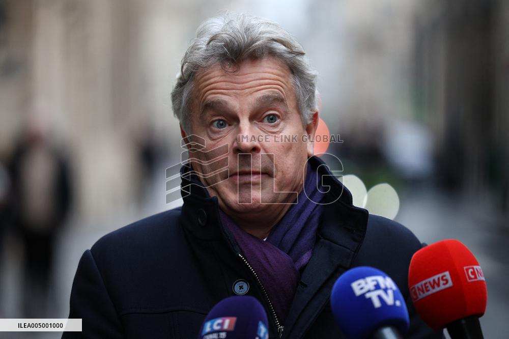 French Communist Party Members Meet With Prime Minister - Paris