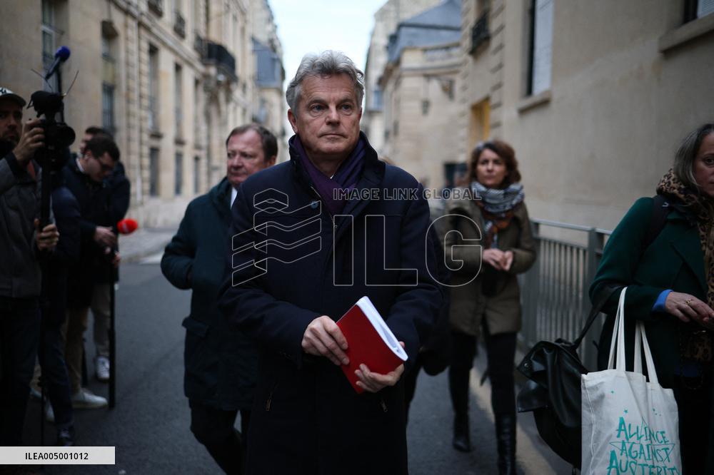 French Communist Party Members Meet With Prime Minister - Paris