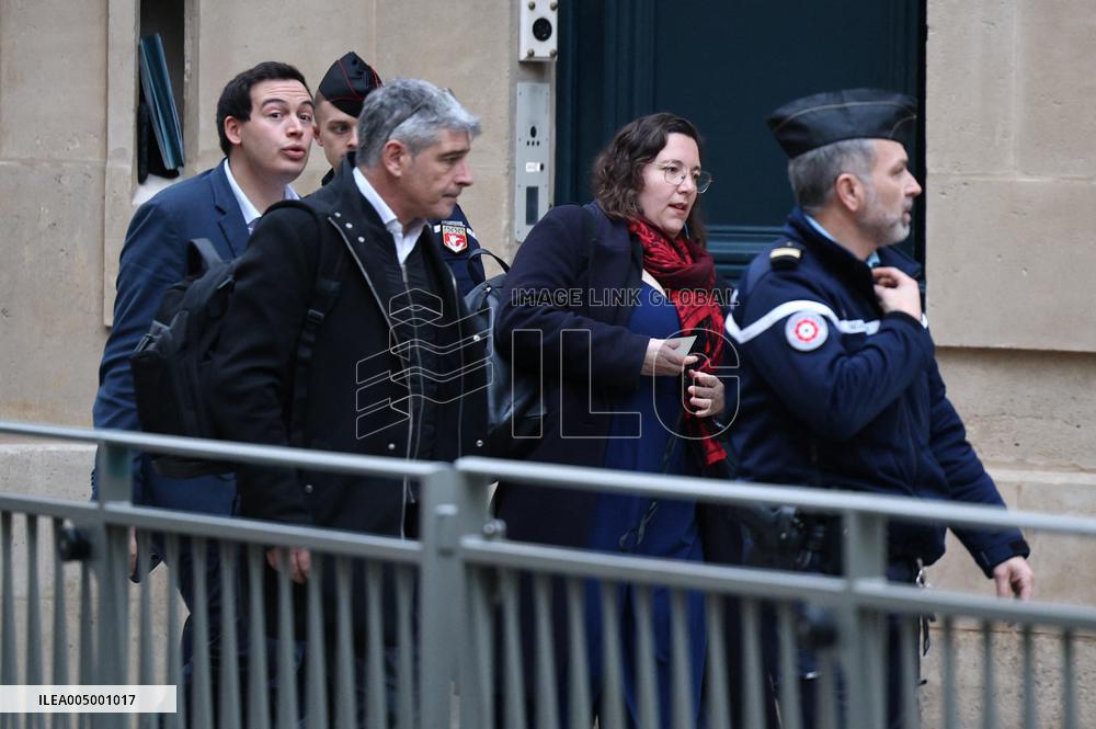 Ecologist and Social Party Members Meet With Prime Minister - Paris