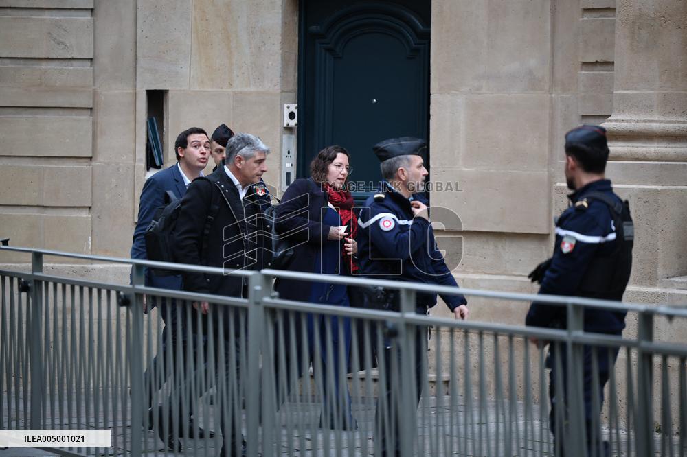 Ecologist and Social Party Members Meet With Prime Minister - Paris