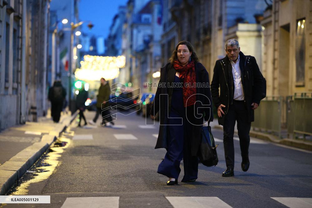 Ecologist and Social Party Members Meet With Prime Minister - Paris