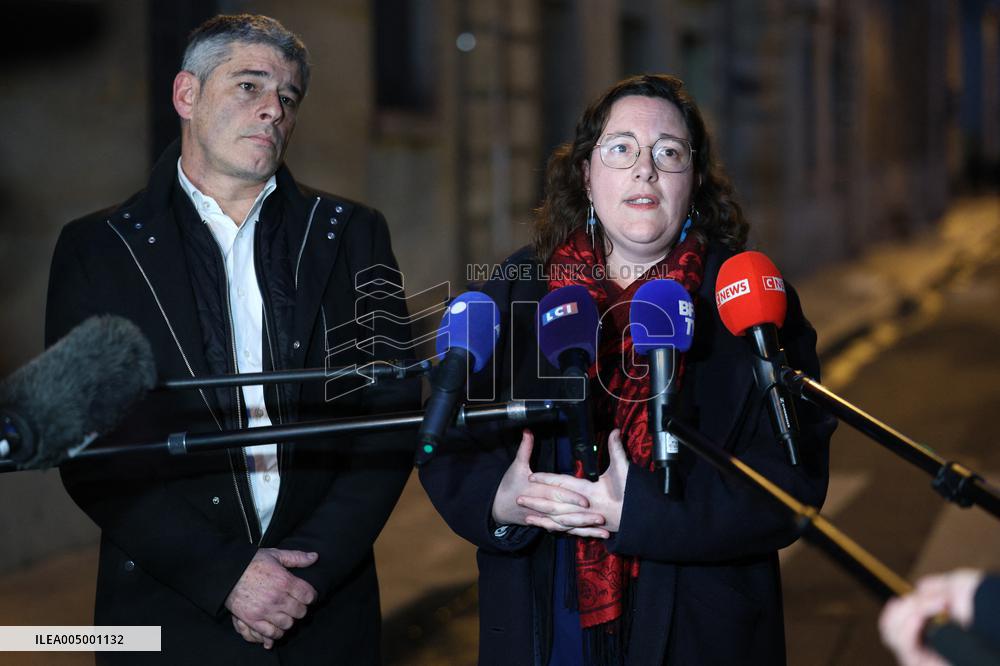 Ecologist and Social Party Members Meet With Prime Minister - Paris