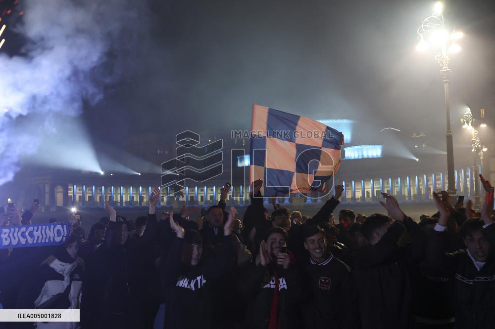 Napoli Fans Celebrate Supercoppa Italiana Victory In Napoli - Italy